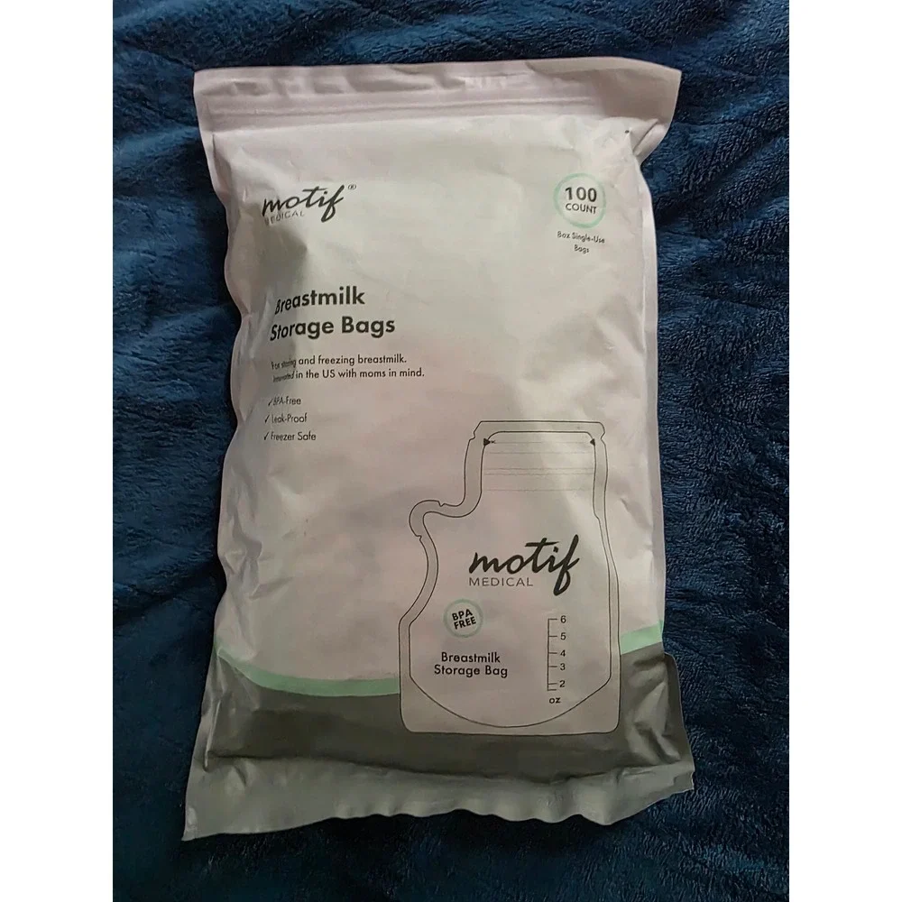2 packs Motif Medical Breastmilk Storage Bags‎ 100 Count BPA Free (200 total)